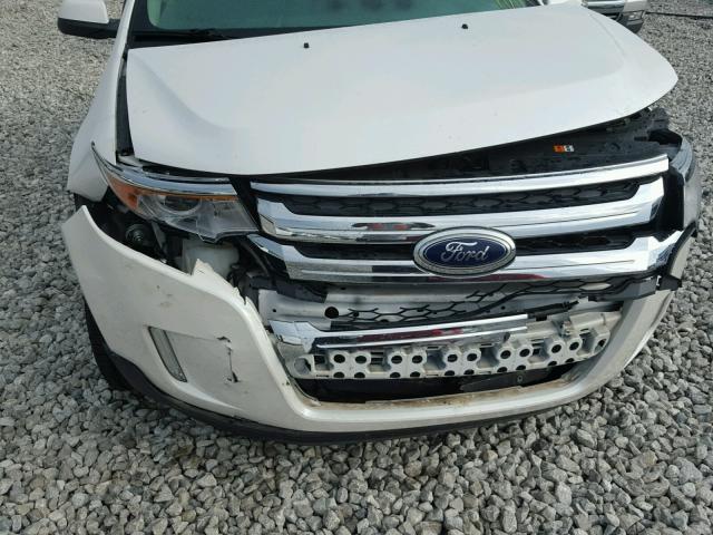 2FMDK3KC2DBB63608 - 2013 FORD EDGE LIMIT WHITE photo 9