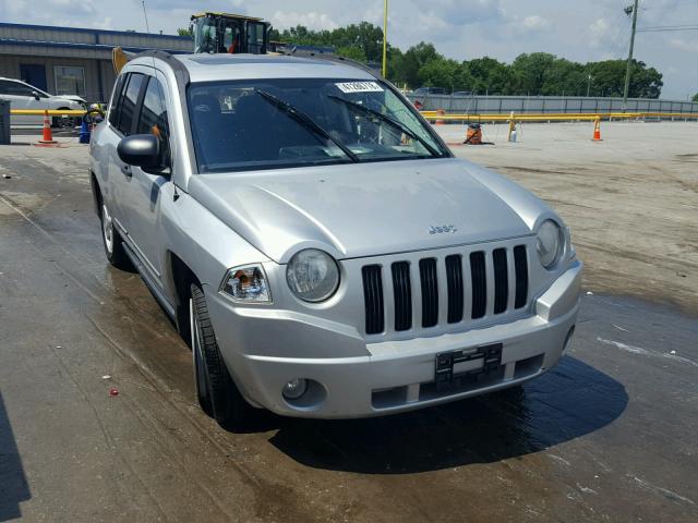 1J8FT47W08D628592 - 2008 JEEP COMPASS SP SILVER photo 1