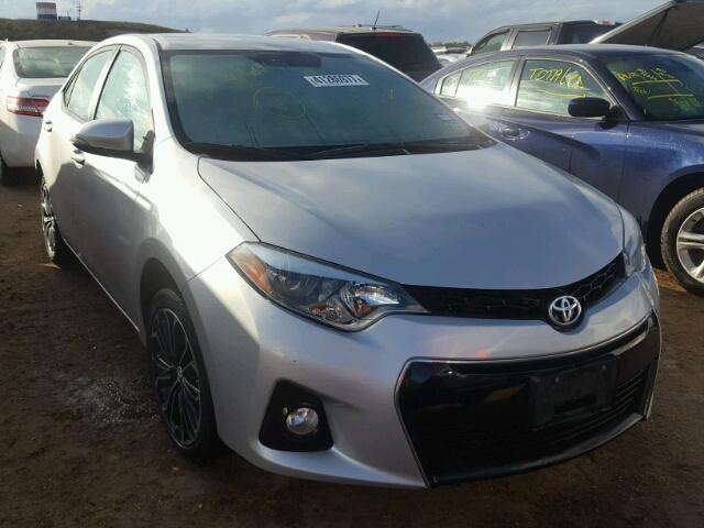 5YFBURHE7EP160505 - 2014 TOYOTA COROLLA SILVER photo 1