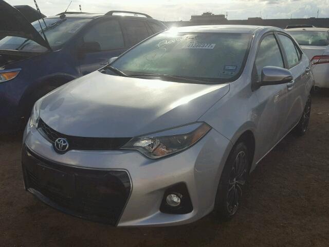 5YFBURHE7EP160505 - 2014 TOYOTA COROLLA SILVER photo 2