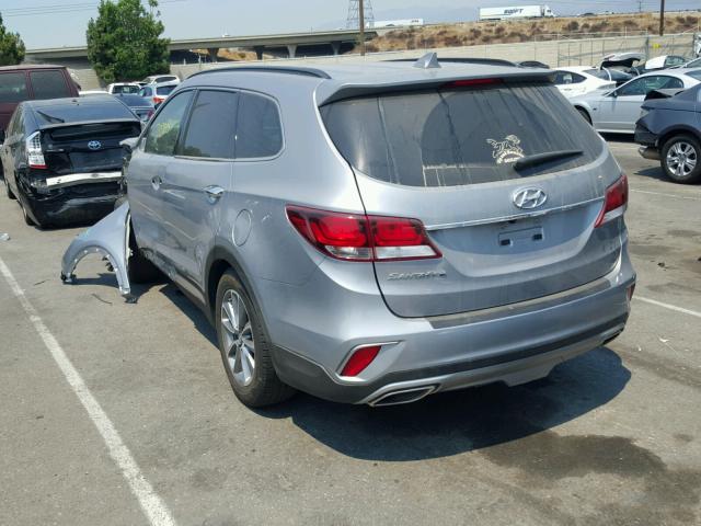 KM8SN4HF8HU249284 - 2017 HYUNDAI SANTA FE S GRAY photo 3