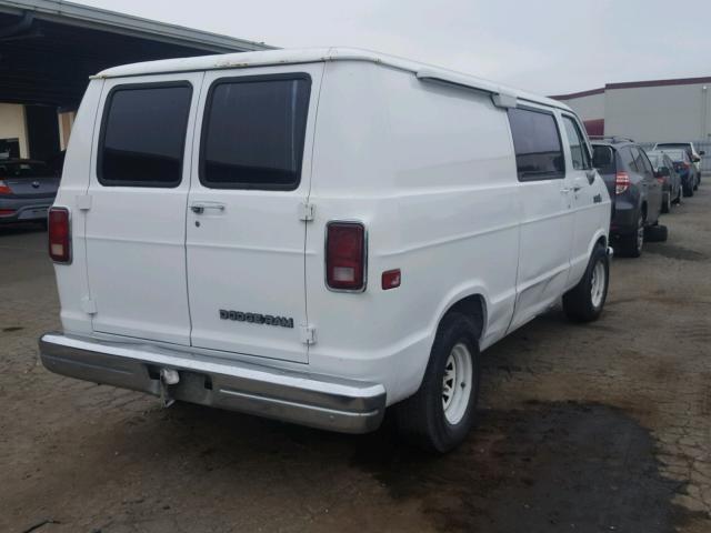 2B7GB13T4GK528752 - 1986 DODGE RAM VAN B1 WHITE photo 4