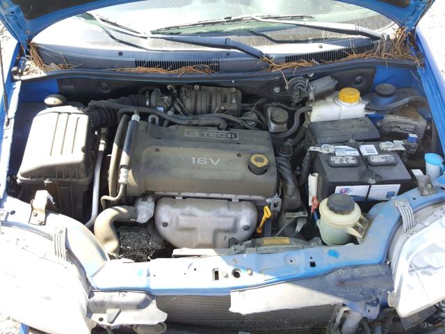 KL1TD66647B714591 - 2007 CHEVROLET AVEO BASE Niebieski zdjęcie 7