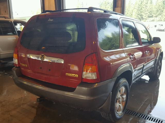 4F2CZ96144KM15145 - 2004 MAZDA TRIBUTE ES 红色 照片 4