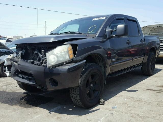 1N6AA07B36N558510 - 2006 NISSAN TITAN XE GRAY photo 2