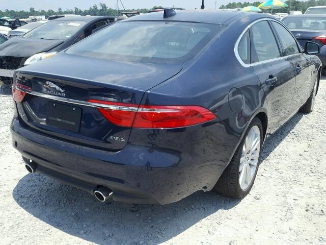 SAJBE4BV4GCY13880 - 2016 JAGUAR XF PRESTIG BLUE photo 4