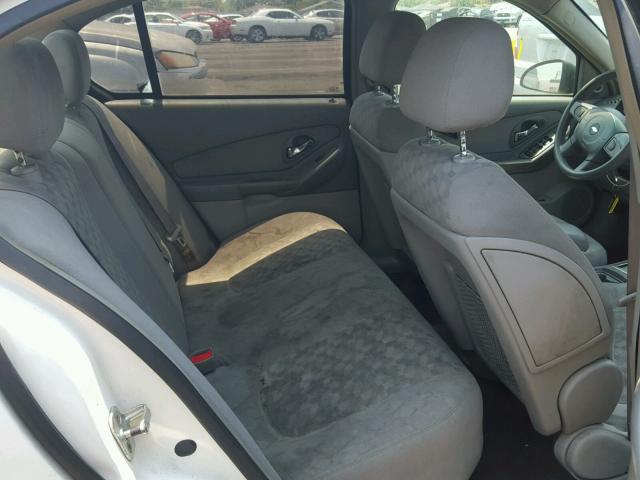 1G1ZT54855F221764 - 2005 CHEVROLET MALIBU LS WHITE photo 6