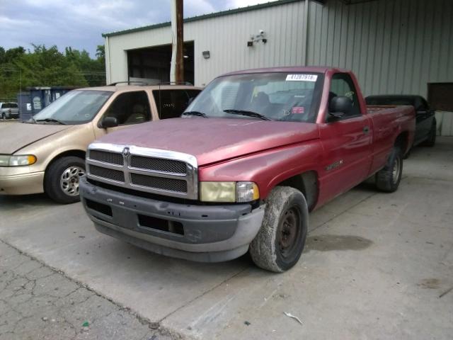 1B7HC16X7WS705685 - 1998 DODGE RAM 1500 BURGUNDY photo 2