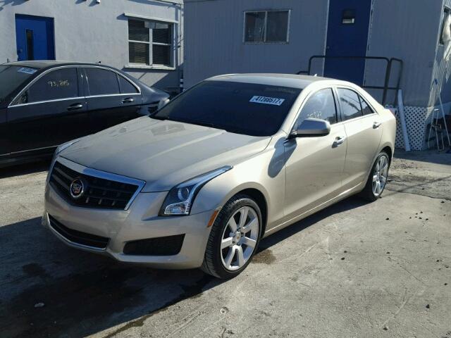 1G6AA5RA8E0100867 - 2014 CADILLAC ATS GOLD photo 2