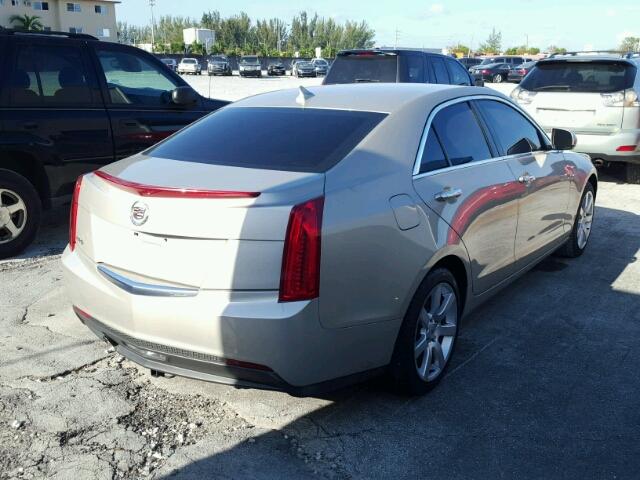 1G6AA5RA8E0100867 - 2014 CADILLAC ATS GOLD photo 4