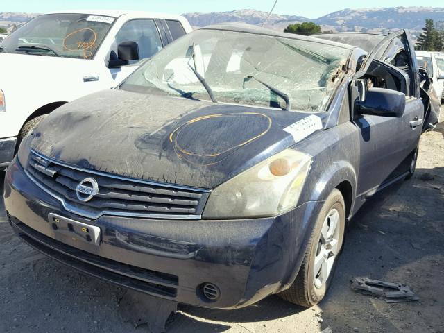 5N1BV28U97N115931 - 2007 NISSAN QUEST BLUE photo 2