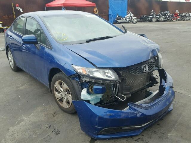 2HGFB2F51FH517638 - 2015 HONDA CIVIC LX BLUE photo 1