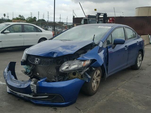 2HGFB2F51FH517638 - 2015 HONDA CIVIC LX BLUE photo 2