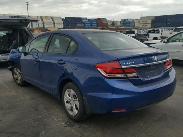 2HGFB2F51FH517638 - 2015 HONDA CIVIC LX BLUE photo 3