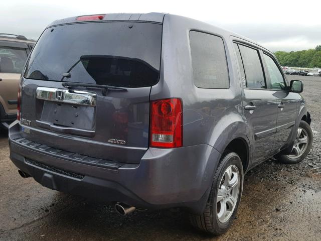 5FNYF4H45FB012266 - 2015 HONDA PILOT EX GRAY photo 4