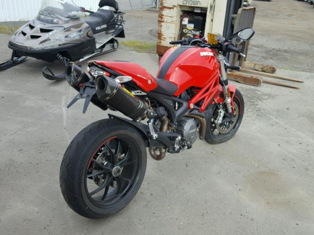 ZDM1RANN7DB068959 - 2013 DUCATI MONSTER 79 RED photo 4