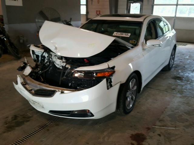 19UUA8F5XDA008110 - 2013 ACURA TL TECH WHITE photo 2