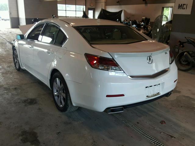 19UUA8F5XDA008110 - 2013 ACURA TL TECH WHITE photo 3