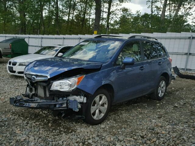 JF2SJADC2GG549525 - 2016 SUBARU FORESTER 2 BLUE photo 2