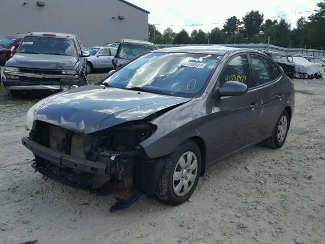 KMHDU46D38U494961 - 2008 HYUNDAI ELANTRA GL GRAY photo 2