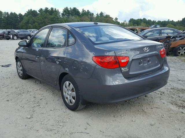 KMHDU46D38U494961 - 2008 HYUNDAI ELANTRA GL GRAY photo 3