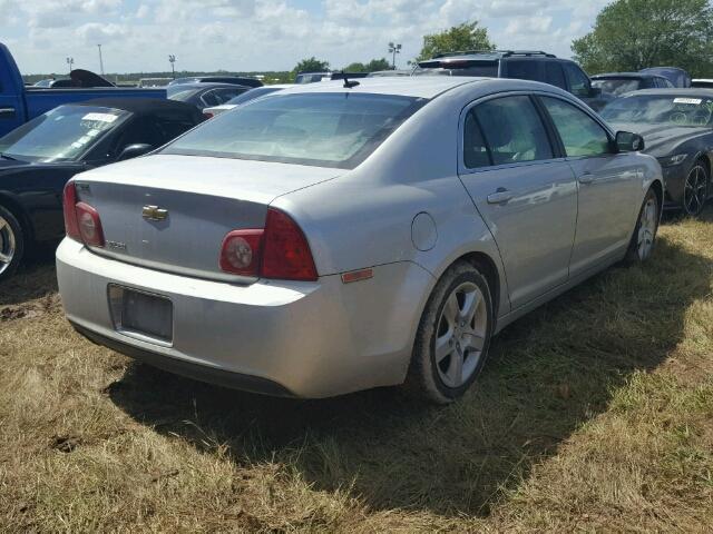 1G1ZB5EB8AF195331 - 2010 CHEVROLET MALIBU LS SILVER photo 4