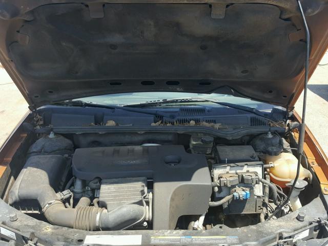 1G8AN15F06Z133669 - 2006 SATURN ION LEVEL ORANGE photo 7