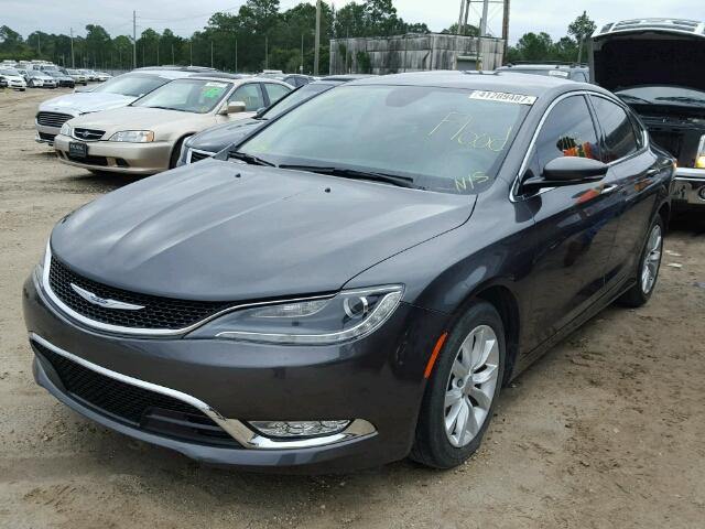 1C3CCCCG7FN686598 - 2015 CHRYSLER 200 GRAY photo 2