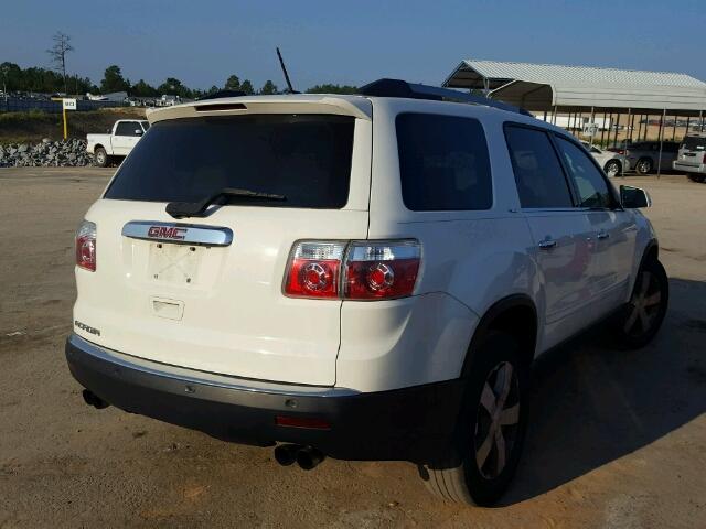 1GKLRMED4AJ137223 - 2010 GMC ACADIA WHITE photo 4