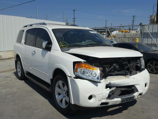 5N1AA0ND9AN622299 - 2010 NISSAN ARMADA SE WHITE photo 1