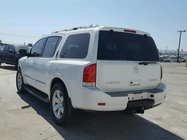 5N1AA0ND9AN622299 - 2010 NISSAN ARMADA SE WHITE photo 3