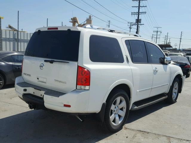 5N1AA0ND9AN622299 - 2010 NISSAN ARMADA SE WHITE photo 4