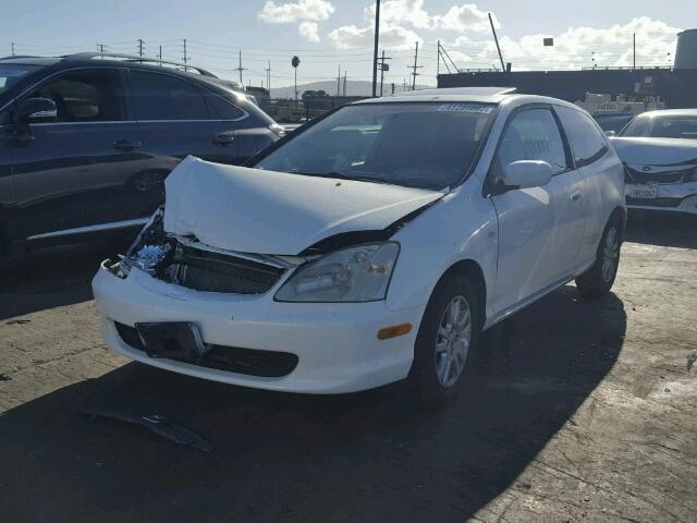 SHHEP33502U306483 - 2002 HONDA CIVIC SI WHITE photo 2