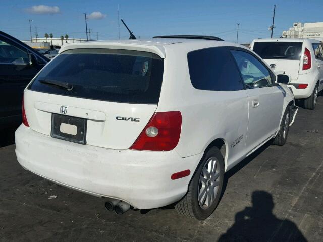 SHHEP33502U306483 - 2002 HONDA CIVIC SI WHITE photo 4