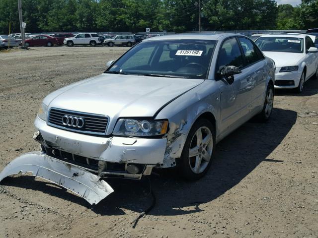 WAUJC68E05A107367 - 2005 AUDI A4 1.8T SILVER photo 2