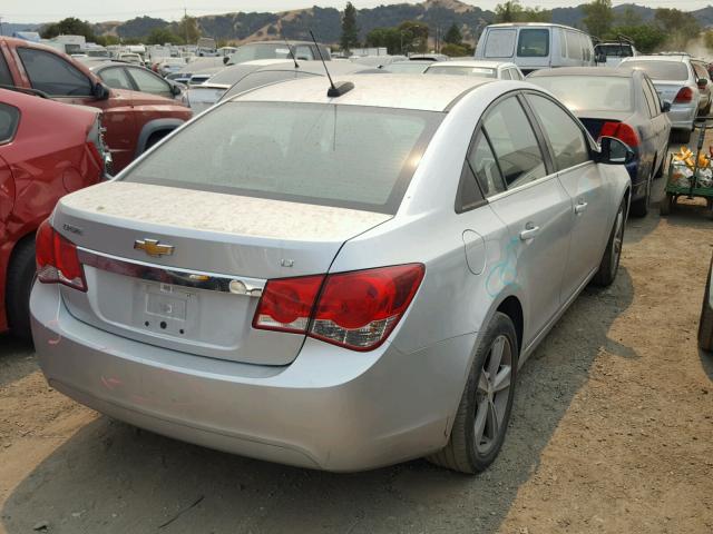 1G1PE5SB5F7255084 - 2015 CHEVROLET CRUZE LT SILVER photo 4