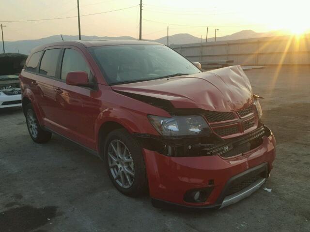 3C4PDDEG8JT296390 - 2018 DODGE JOURNEY GT RED photo 1