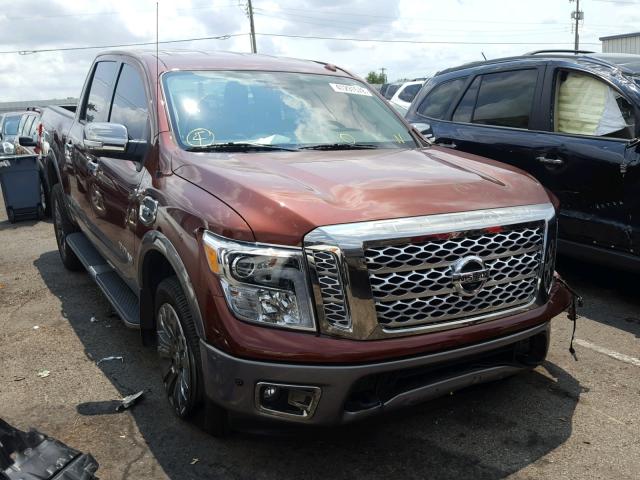 1N6AA1E58HN501886 - 2017 NISSAN TITAN SV BROWN photo 1