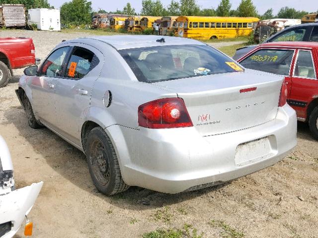 1B3BD4FB3BN541659 - 2011 DODGE AVENGER EX SILVER photo 3