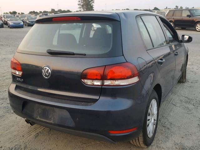WVWDB7AJ2BW226570 - 2011 VOLKSWAGEN GOLF BLUE photo 4