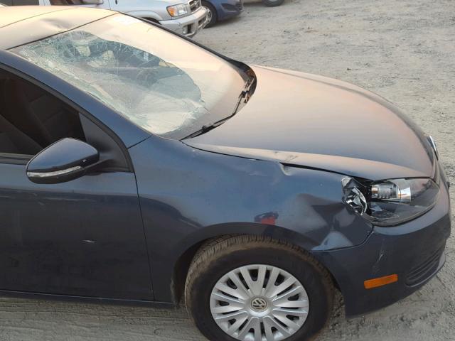 WVWDB7AJ2BW226570 - 2011 VOLKSWAGEN GOLF BLUE photo 9
