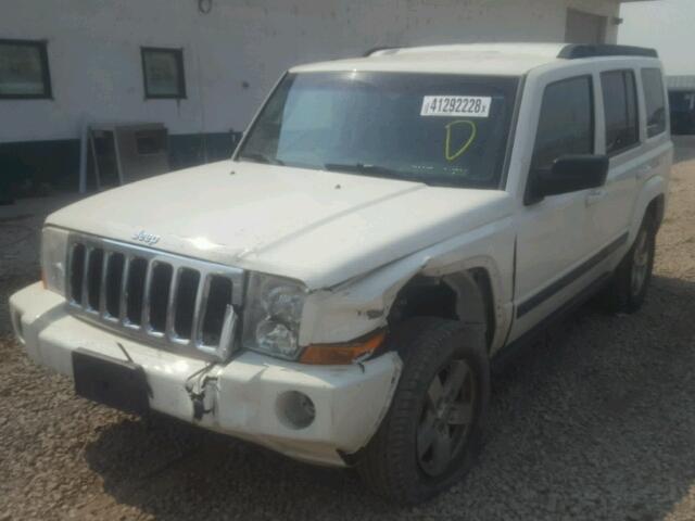 1J8HG48K37C601223 - 2007 JEEP COMMANDER WHITE photo 2