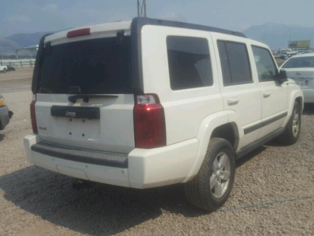 1J8HG48K37C601223 - 2007 JEEP COMMANDER WHITE photo 4
