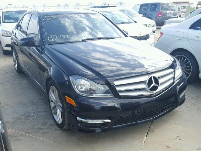 WDDGF4HB4DR272441 - 2013 MERCEDES-BENZ C BLACK photo 1