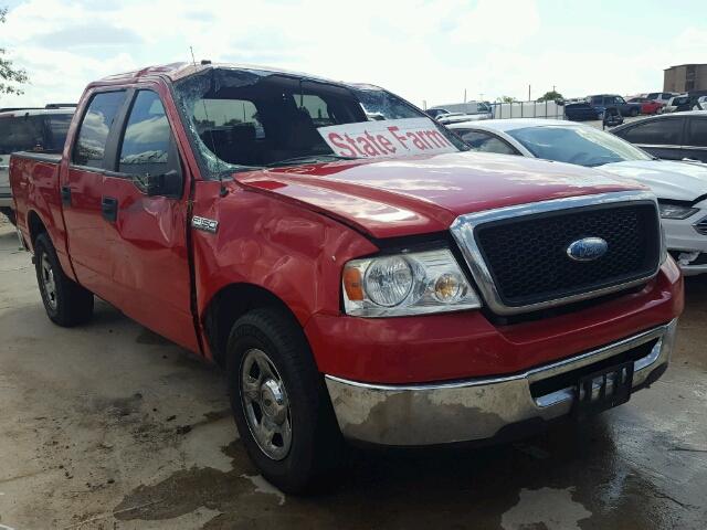 1FTRW12W48FB26738 - 2008 FORD F150 RED photo 1