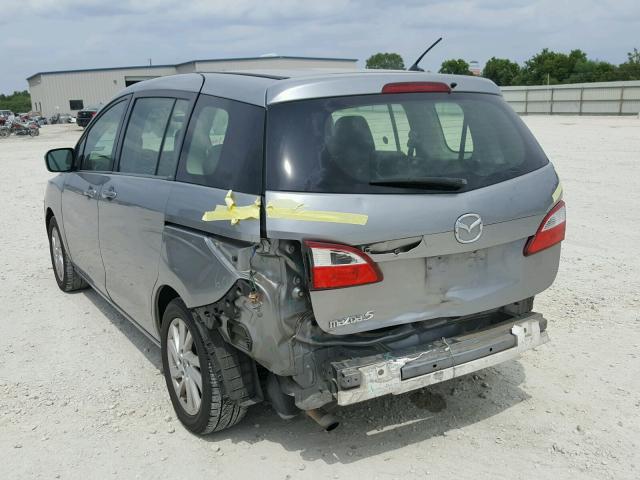 JM1CW2BL8C0130160 - 2012 MAZDA 5 SILVER photo 3