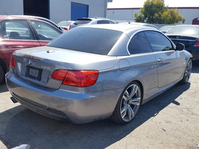 WBADW7C53DE730894 - 2013 BMW 328 I SULE GRAY photo 4