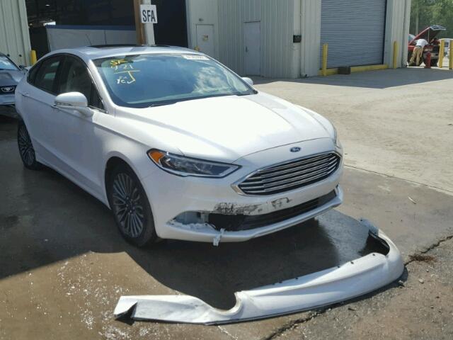 3FA6P0HD0HR184693 - 2017 FORD FUSION SE WHITE photo 1