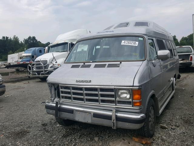 2B7HB23Y3JK151098 - 1988 DODGE RAM VAN B2 SILVER photo 2