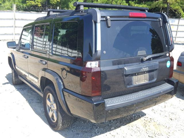 1J8HH48K36C254133 - 2006 JEEP COMMANDER BLACK photo 3